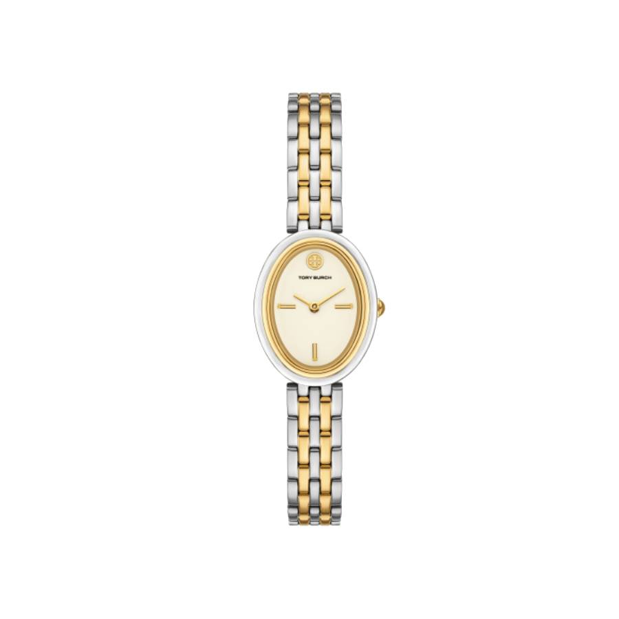 The Oval Ivory Index Dial - Two Tone - 22x28mm