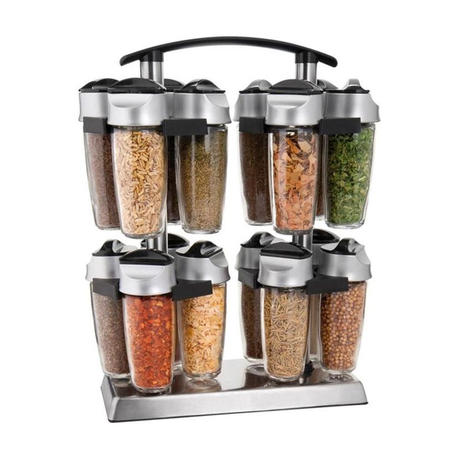 16 Bottle Quad Spice Carousel