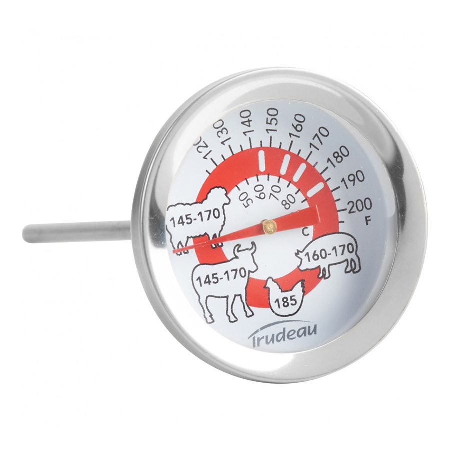 Thermomètre à viande en acier inoxydable