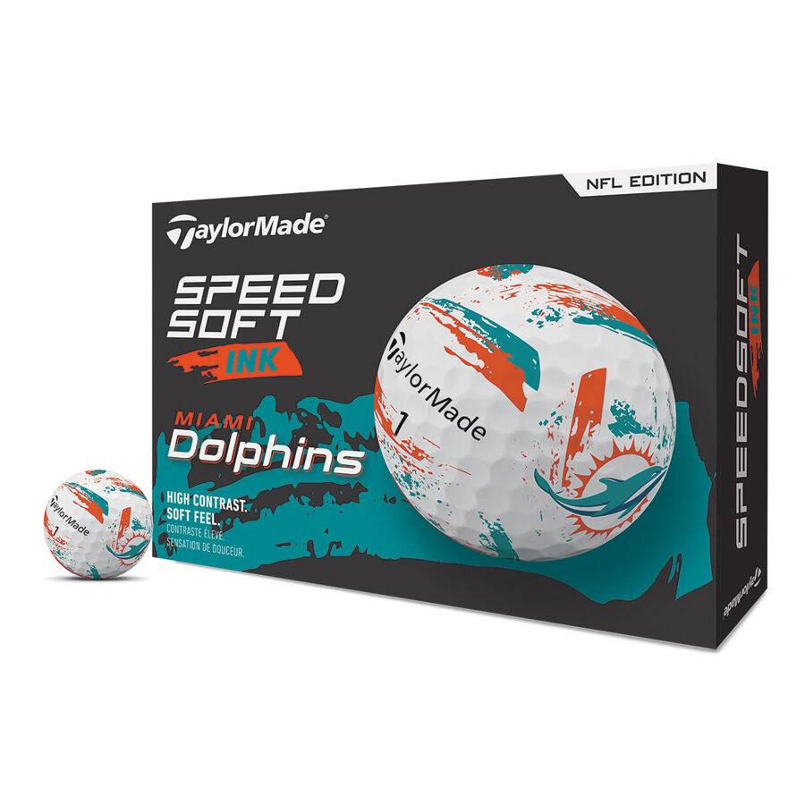 Balles de golf SpeedSoft Ink TM25 NFL Miami Dolphins