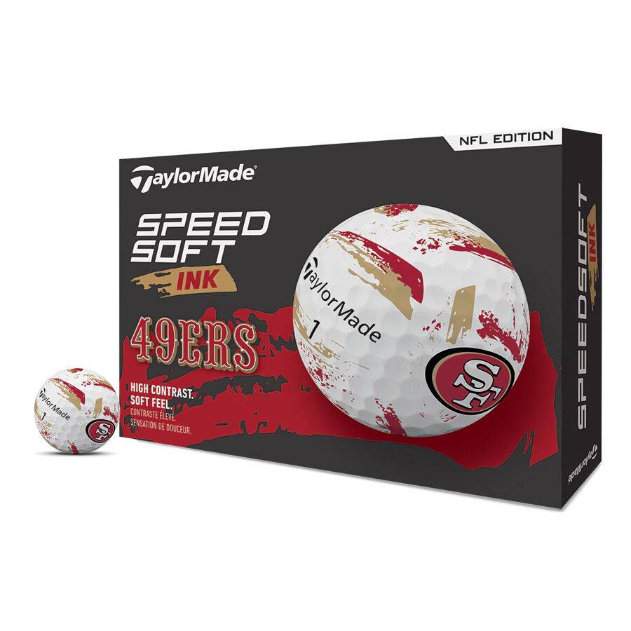 Balles de golf SpeedSoft Ink TM25 NFL San Francisco 49ers