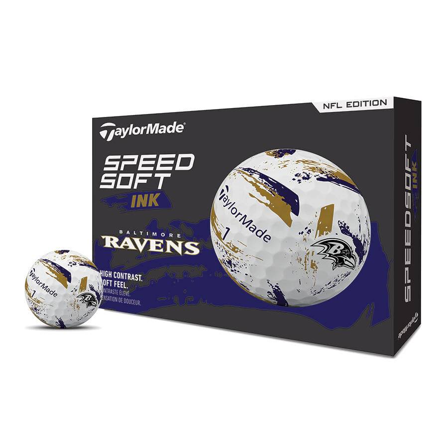 Balles de golf SpeedSoft Ink TM25 NFL Baltimore Ravens