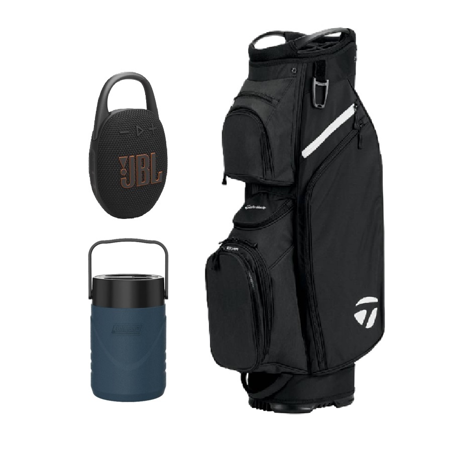 Cart Lite Bag, Clip 5 Ultra Bluetooth Speaker, and 1 Gallon Cooler Jug