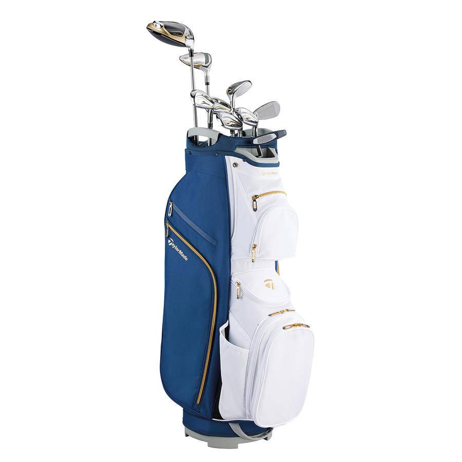 Kalea Gold Cart 10 Piece Set - Ladies - Right Hand - Blue / White
