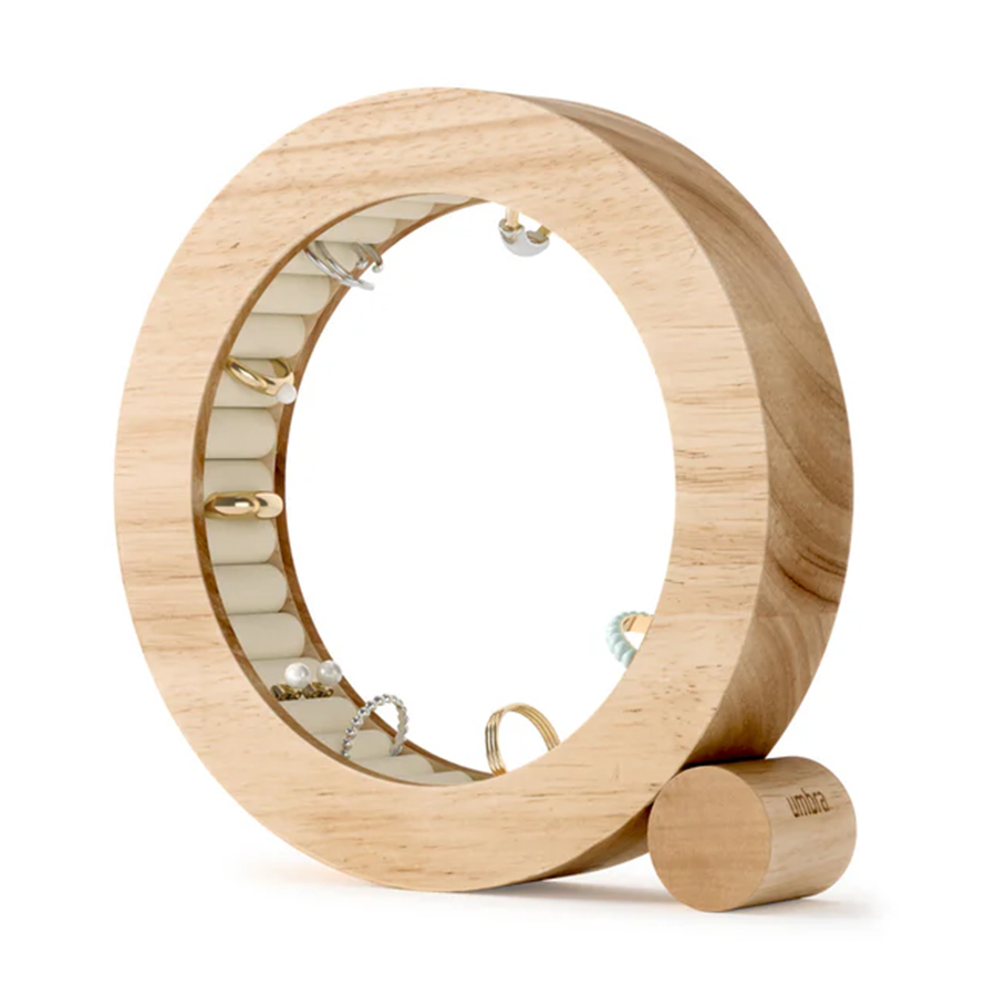 Organisateur de bijoux Ferris - Bois naturel