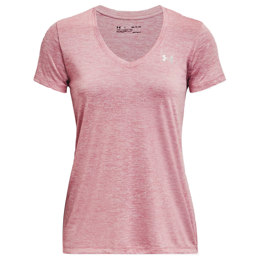Tech Twist V-Neck - Women - Pink- Medium