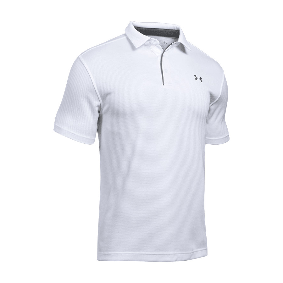 Polo UA Tech - Hommes - Blanc - Moyen