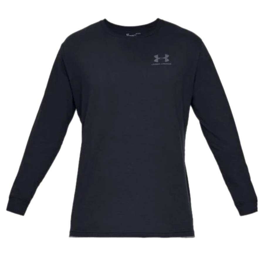 Haut Sportstyle Logo côté gauche à manches longues - Hommes - Noir - Grand