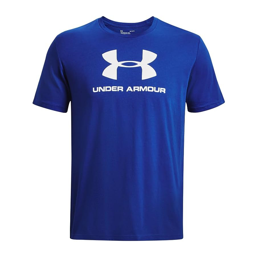 Sportstyle Logo Short Sleeve - Men - Blue - Large