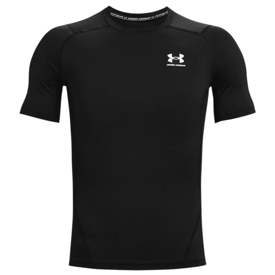 Haut manches courtes HeatGear - Hommes - Noir / Blanc - Très Grand
