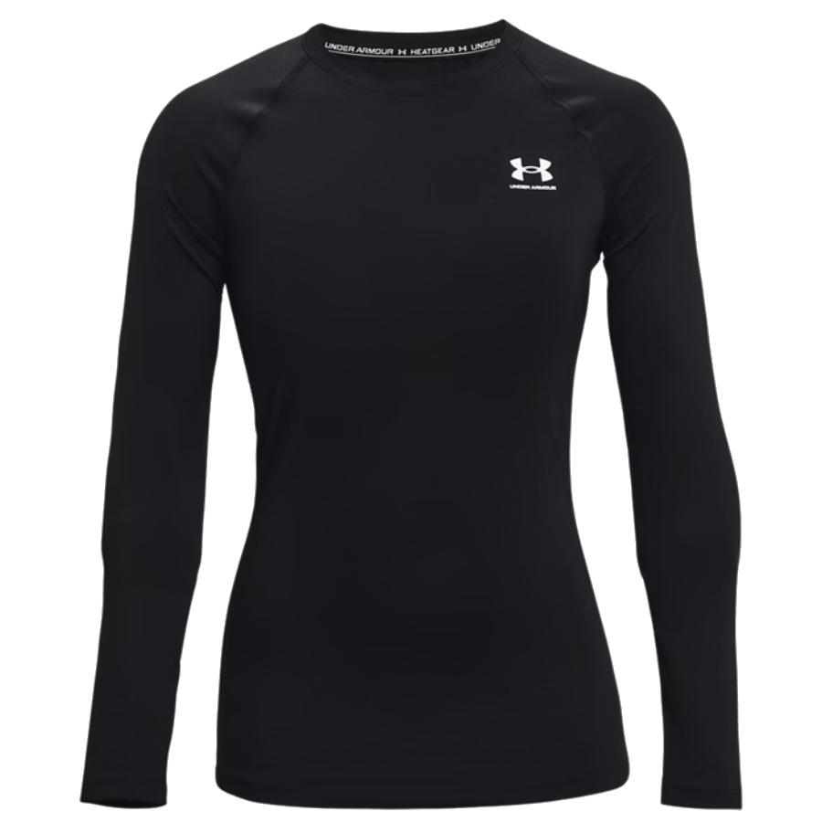 Haut manches longues HeatGear Compression - Femmes - Noir / Blanc - Grand