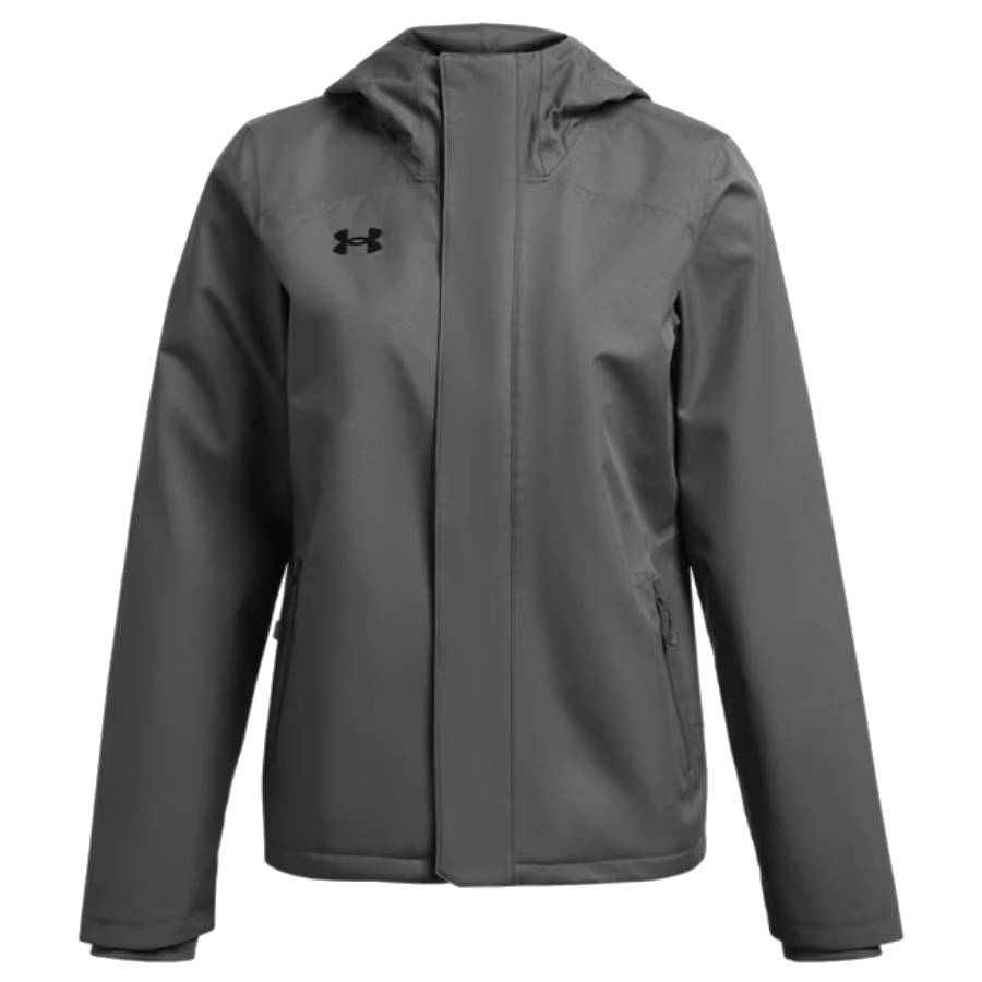 UA Stormproof Lined Women's Rain Jacket - Grey - Small