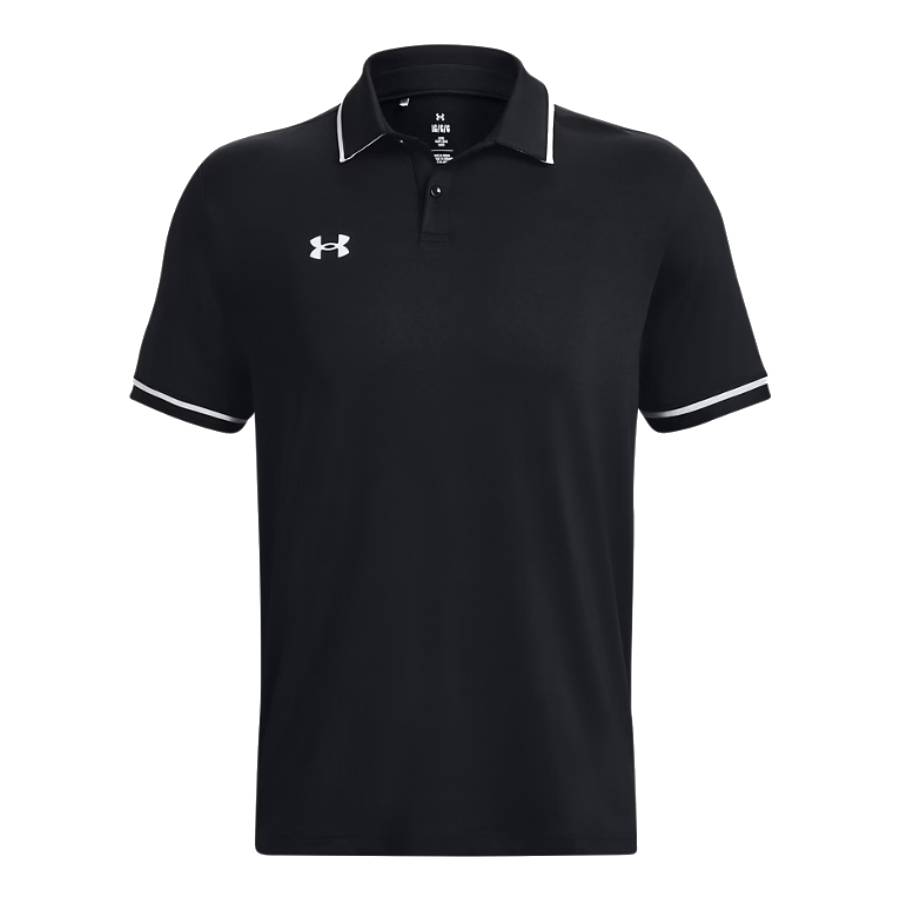 Polo UA Team Tipped - Hommes - Noir - Petit