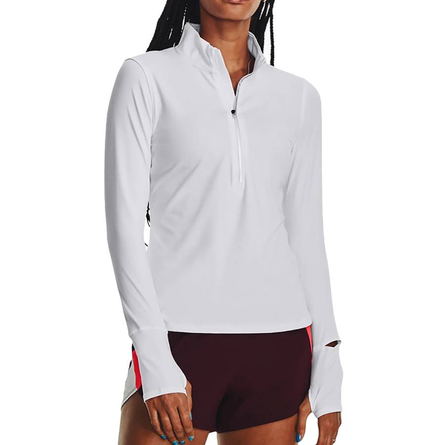 Launch Pro Half Zip Top - Women - White - Small