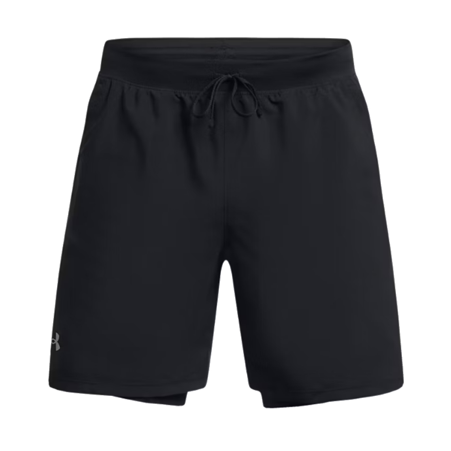 Short UA Launch 2-en-1 7 pouces - Hommes - Noir - Grand