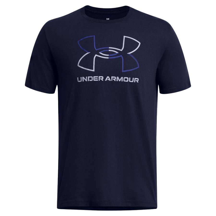 Haut à manches courtes UA Foundation - Hommes - Midnight Navy - Moyen