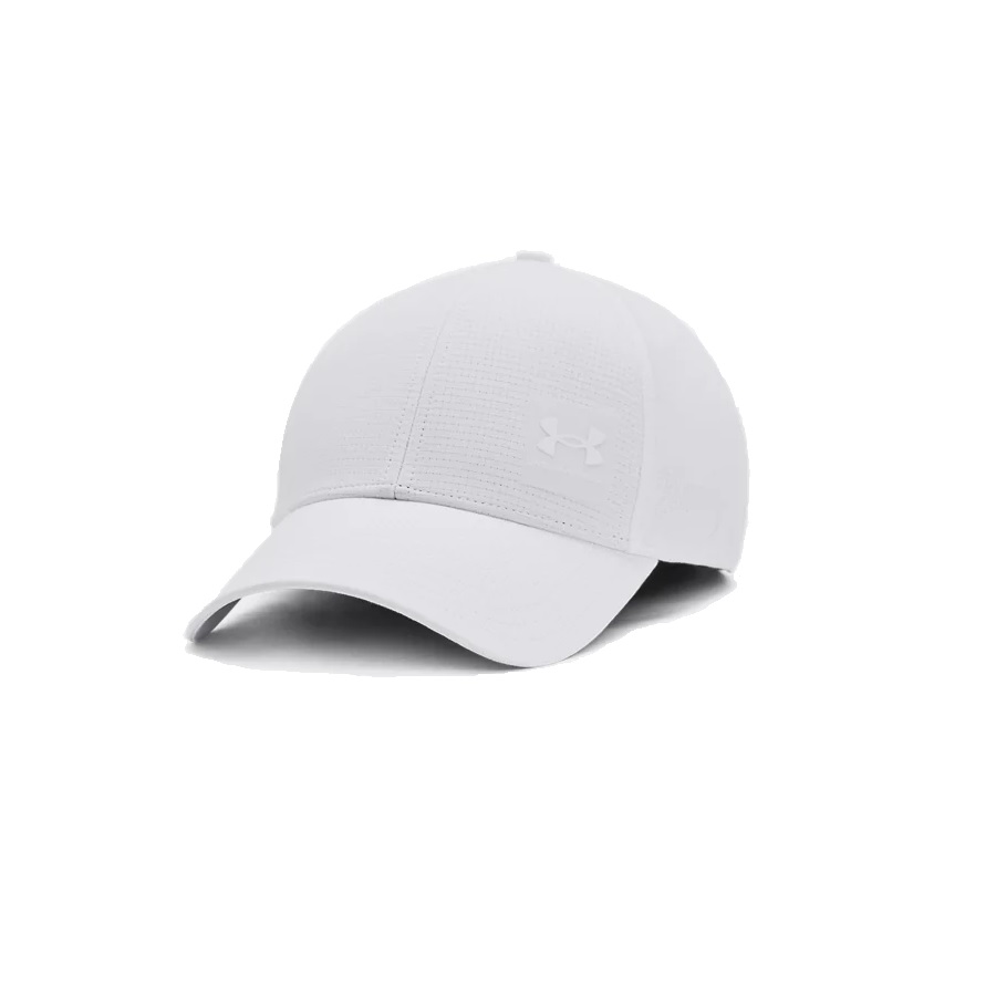 UA ArmourVent Stretch Fit Cap - Men - White - Medium / Large