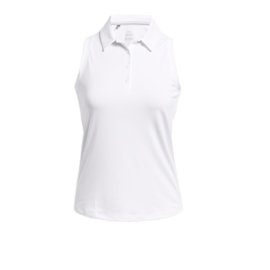 UA Playoff Sleeveless Polo - Women - White - Medium