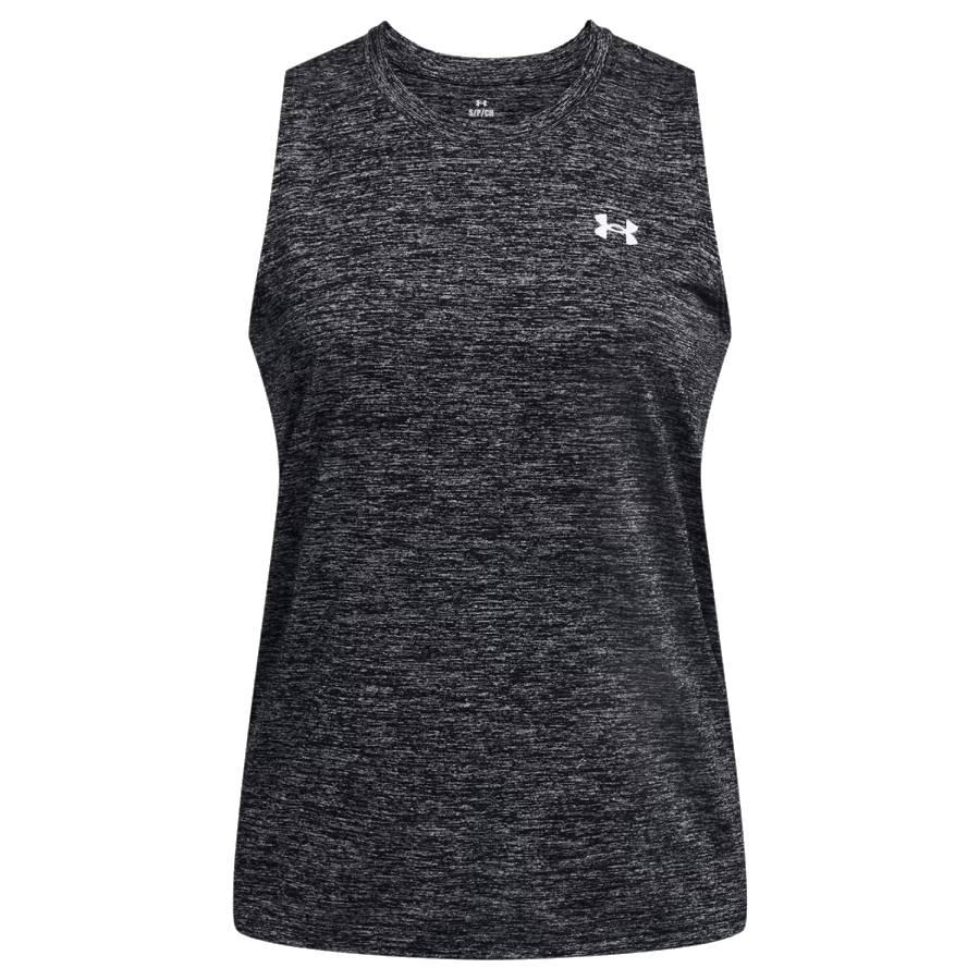 Débardeur UA Tech Twist - Femmes - Noir / Blanc - Moyen