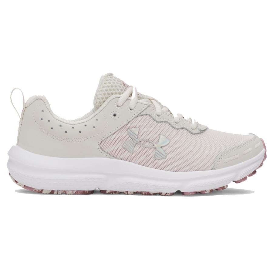 UA Charged Assert 10 Running Shoes - Women - Summit White / Tourmaline Pink - 7