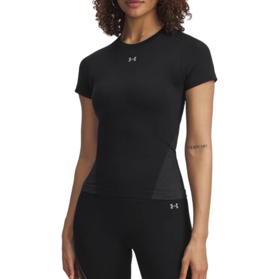 Vanish Seamless Short Sleeve Top - Women - Black - Medium