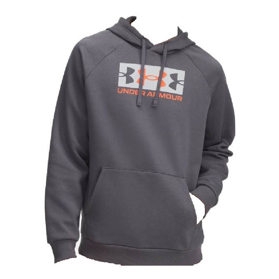 Sweat à capuche UA Rival Fleece Logo - Hommes - Castlerock - Moyen
