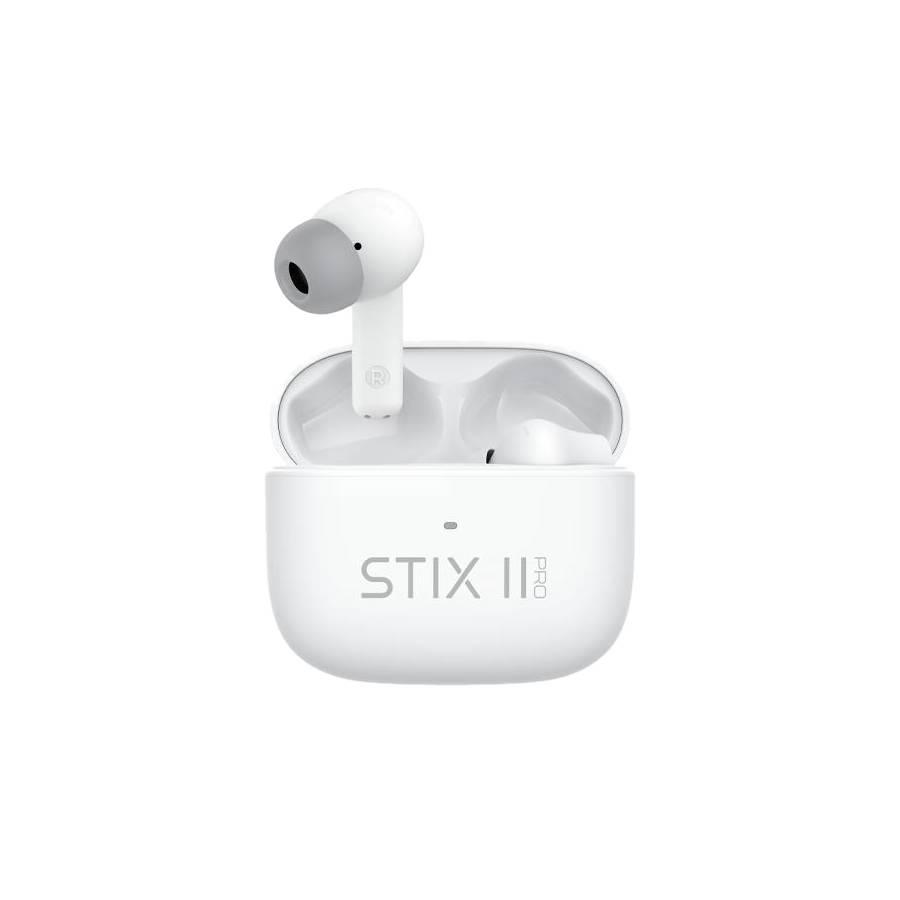 Stix II Pro ANC True Wireless Earphones ANC and ENC - White