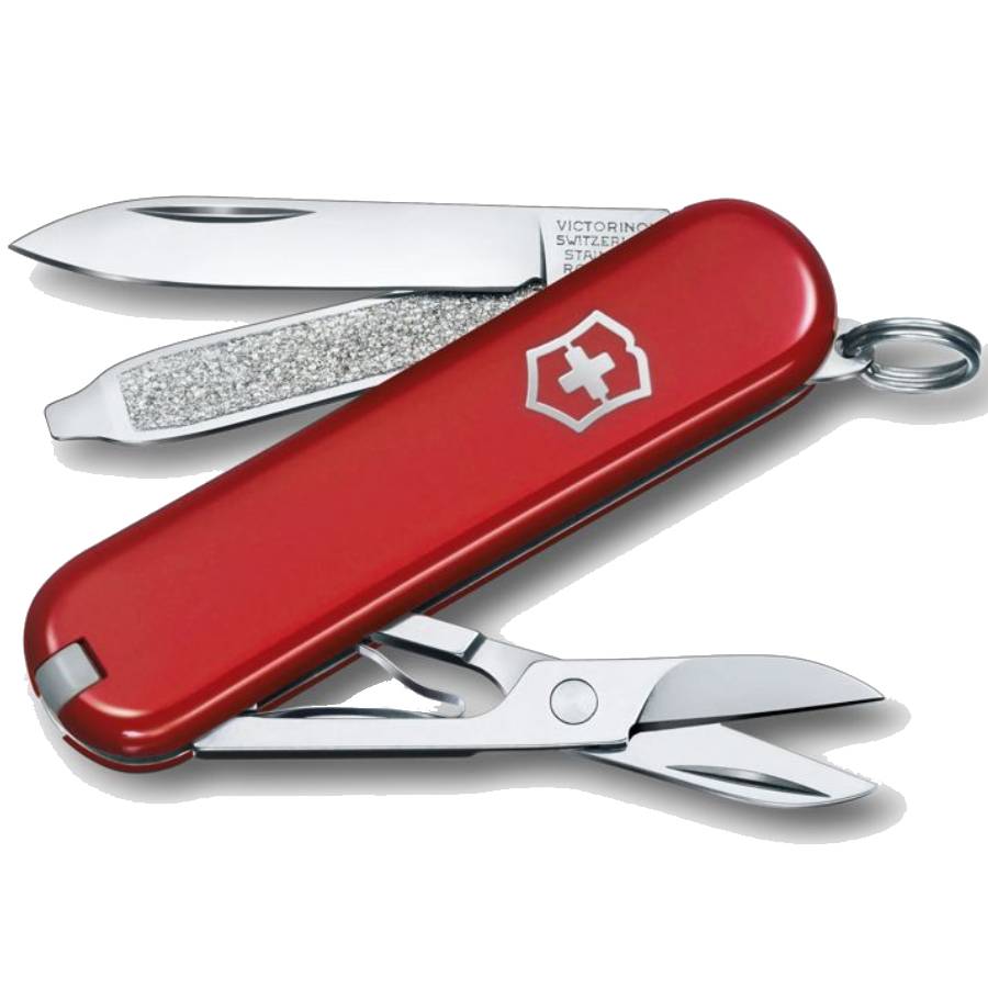 Classic SD 58 mm Swiss Army Knife Style Icon - Red