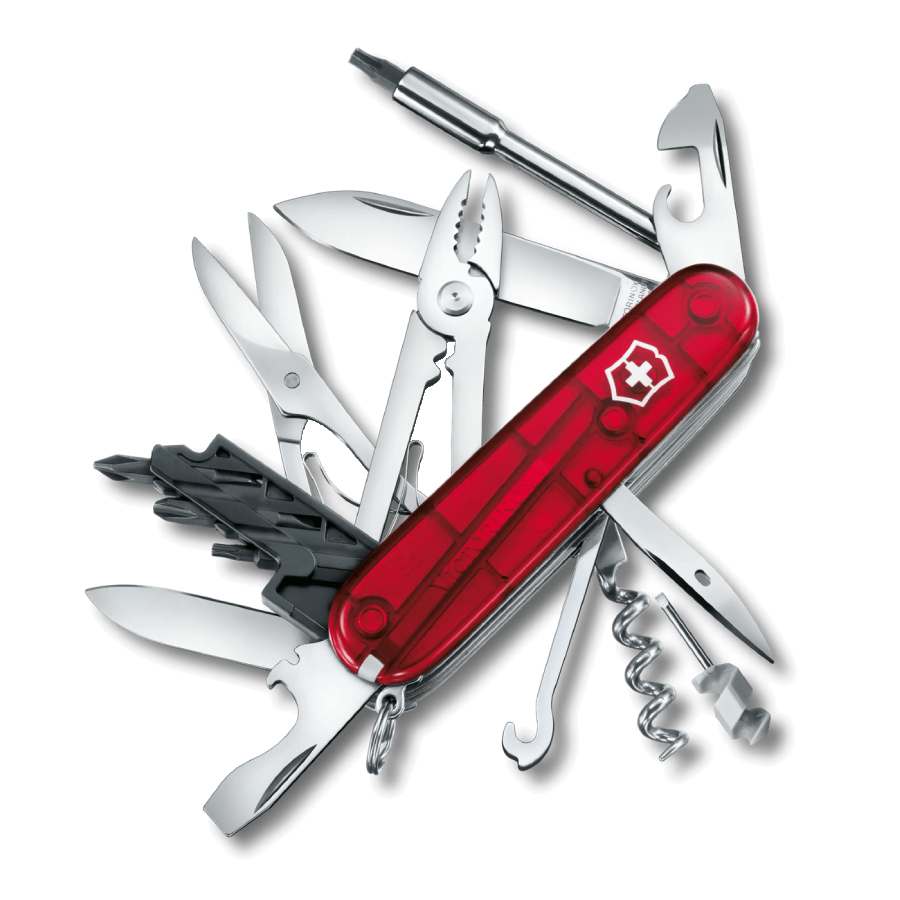Cyber Tool M - Red Transparent -  91 mm