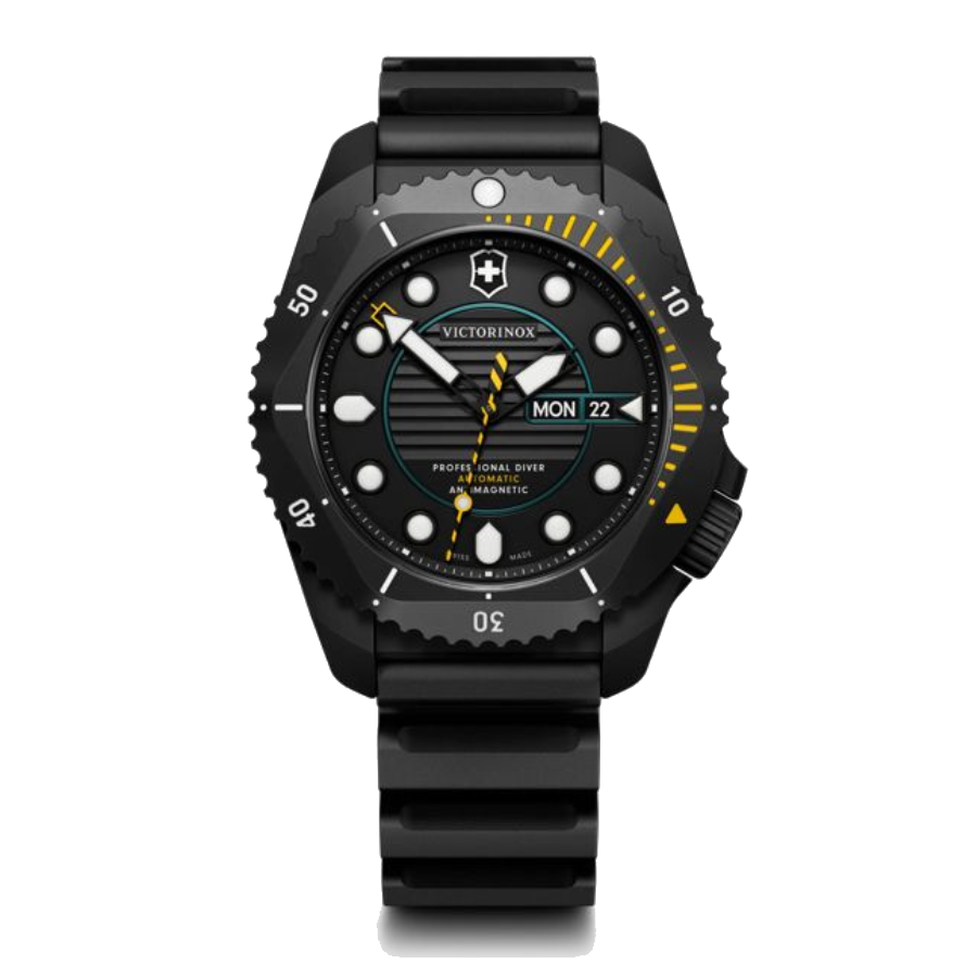 Montre de plongée automatique étanche jusqu'à 300 m Dive Pro - Hommes - Noir - 43 mm