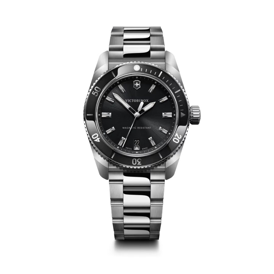 Maverick Black Bezel and Index Dial Watch - Men - Stainless Steel - 39mm
