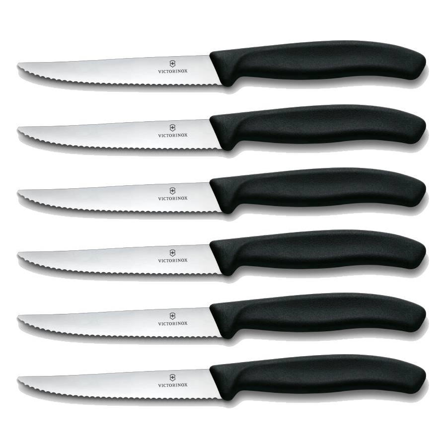 Swiss Classic Steak and Pizza Knife Set - 6 Pieces