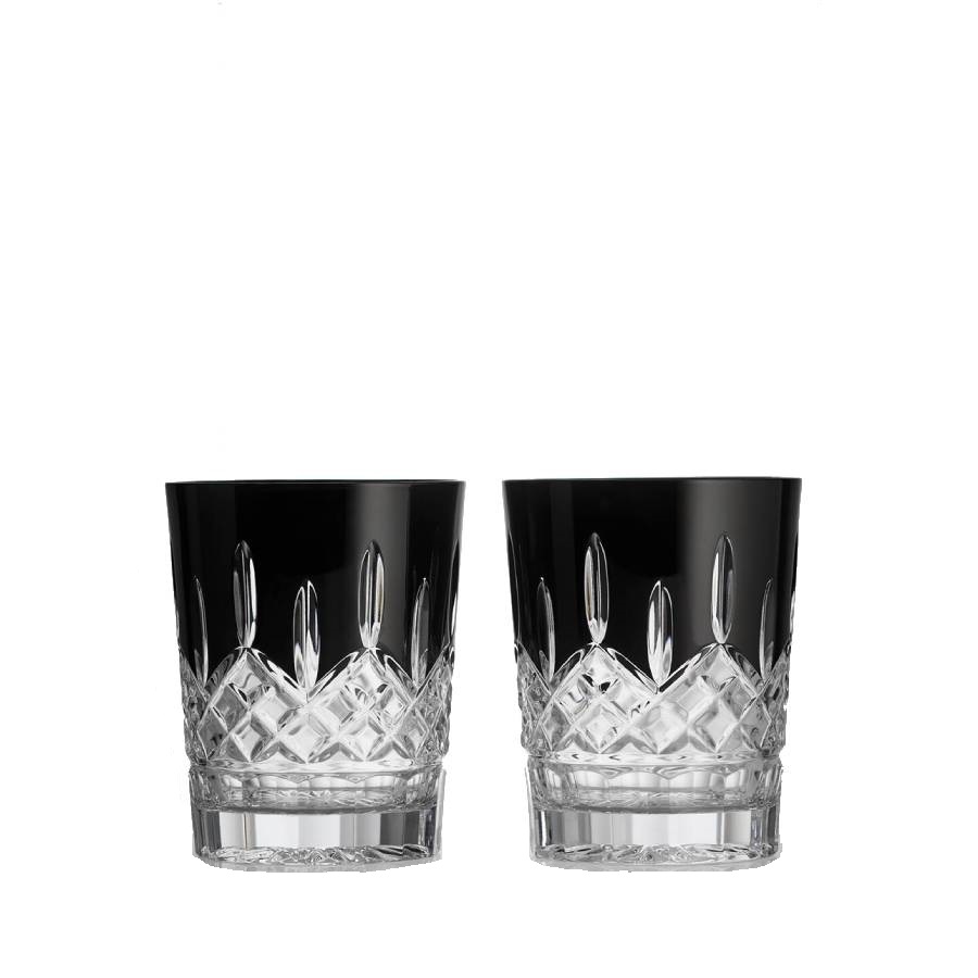 Lismore Double Old Fashioned 10 oz - Ensemble de 2 - Noir