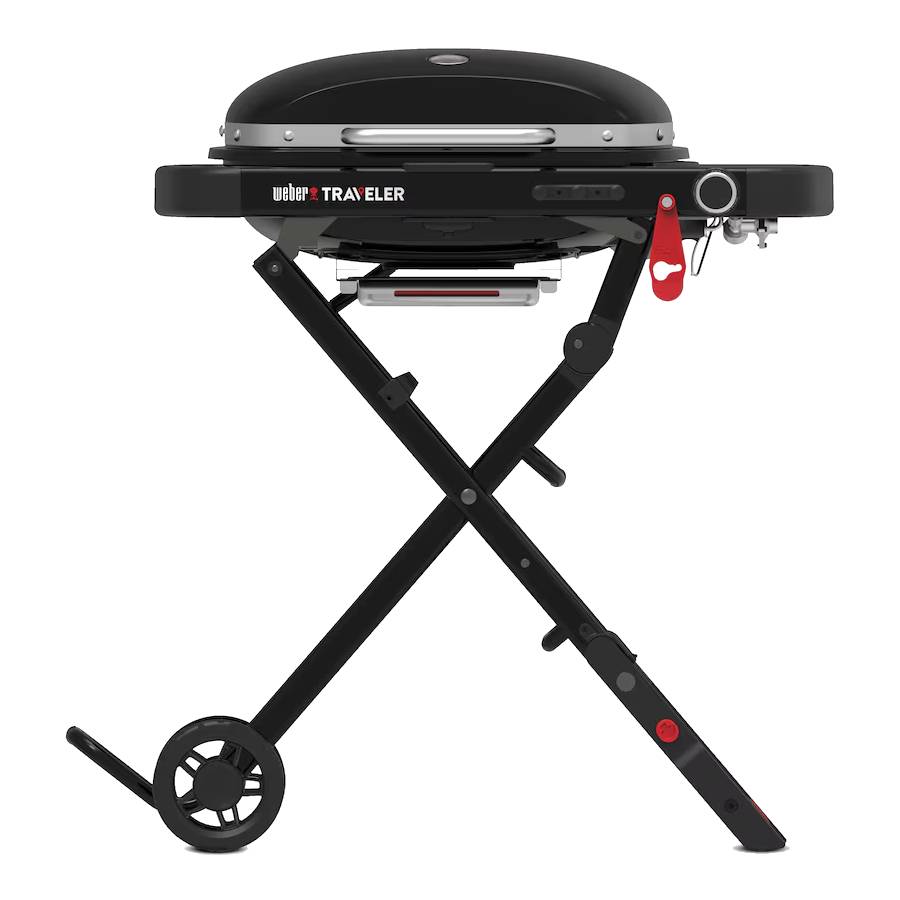 Traveler Compact Portable Gas Grill - Black - Propane
