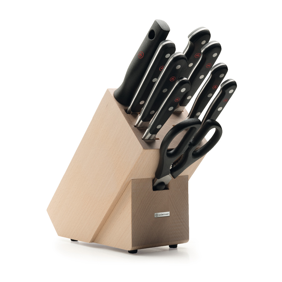 Classic Knife Block with 9 Pieces
