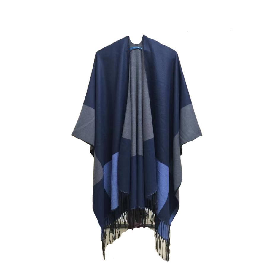 Poncho - Women - Blue