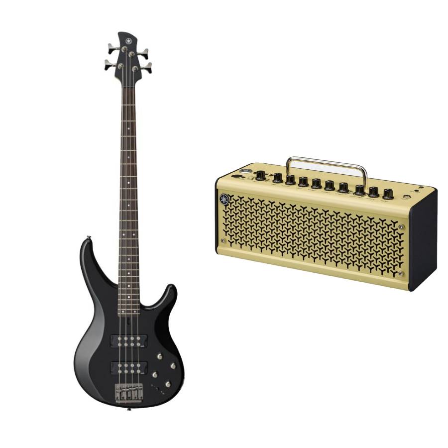 4-String Mahogany Electric Bass - Black et THR10II Amplifier